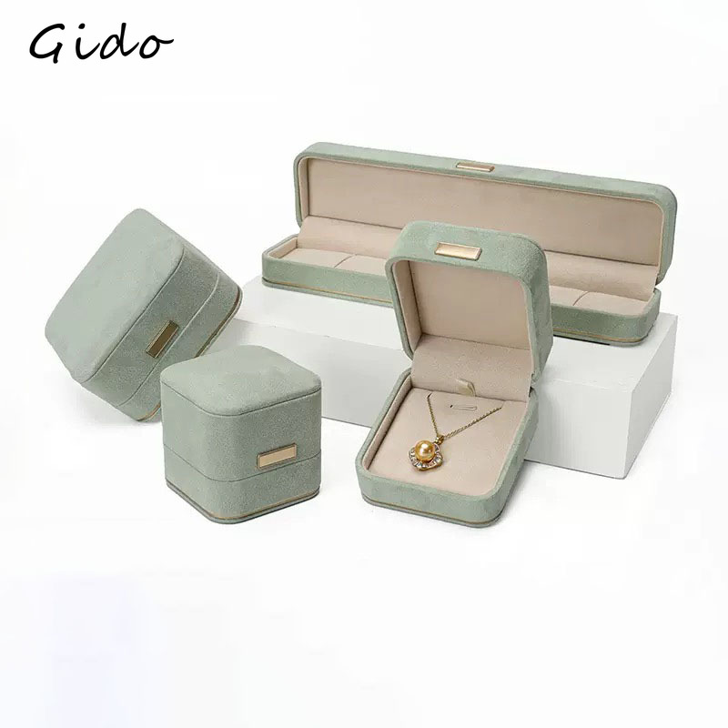 Baby Products Storage Box - Luxury Velvet Jewelry Set Gift Box