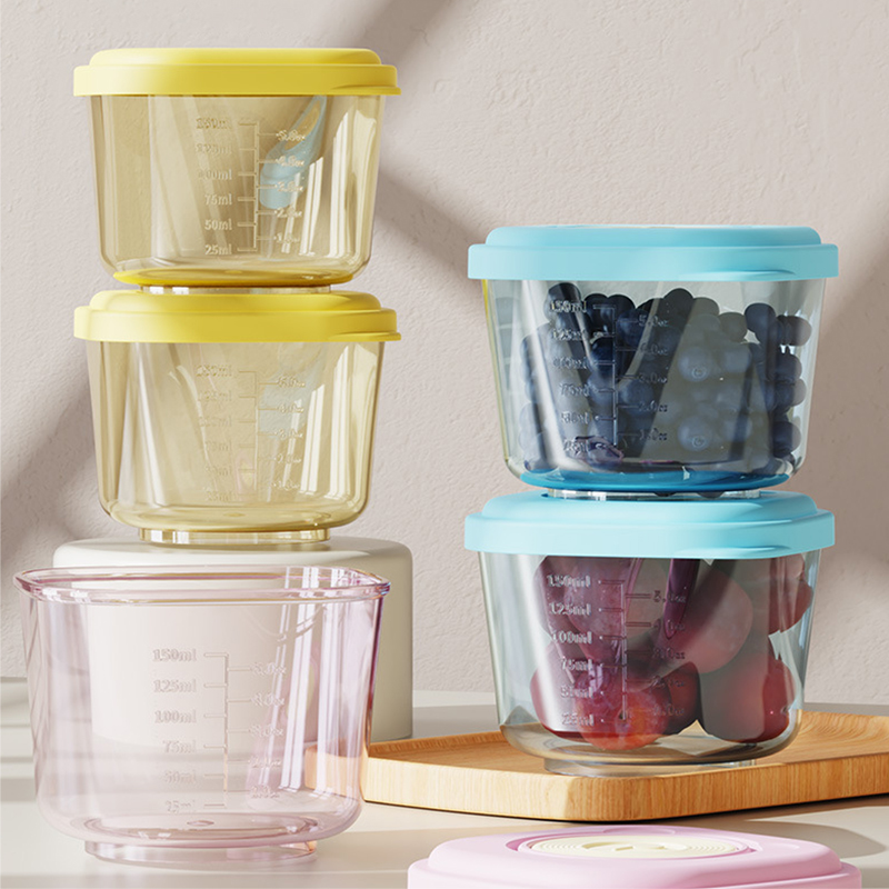 Baby Products Storage Box - 6 Pcs Baby Food Storage Containers