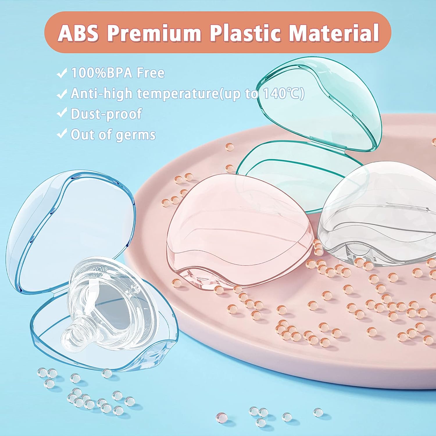 Baby Products Storage Box - Pacifier Holder - 2/4 Pcs Travel-Friendly