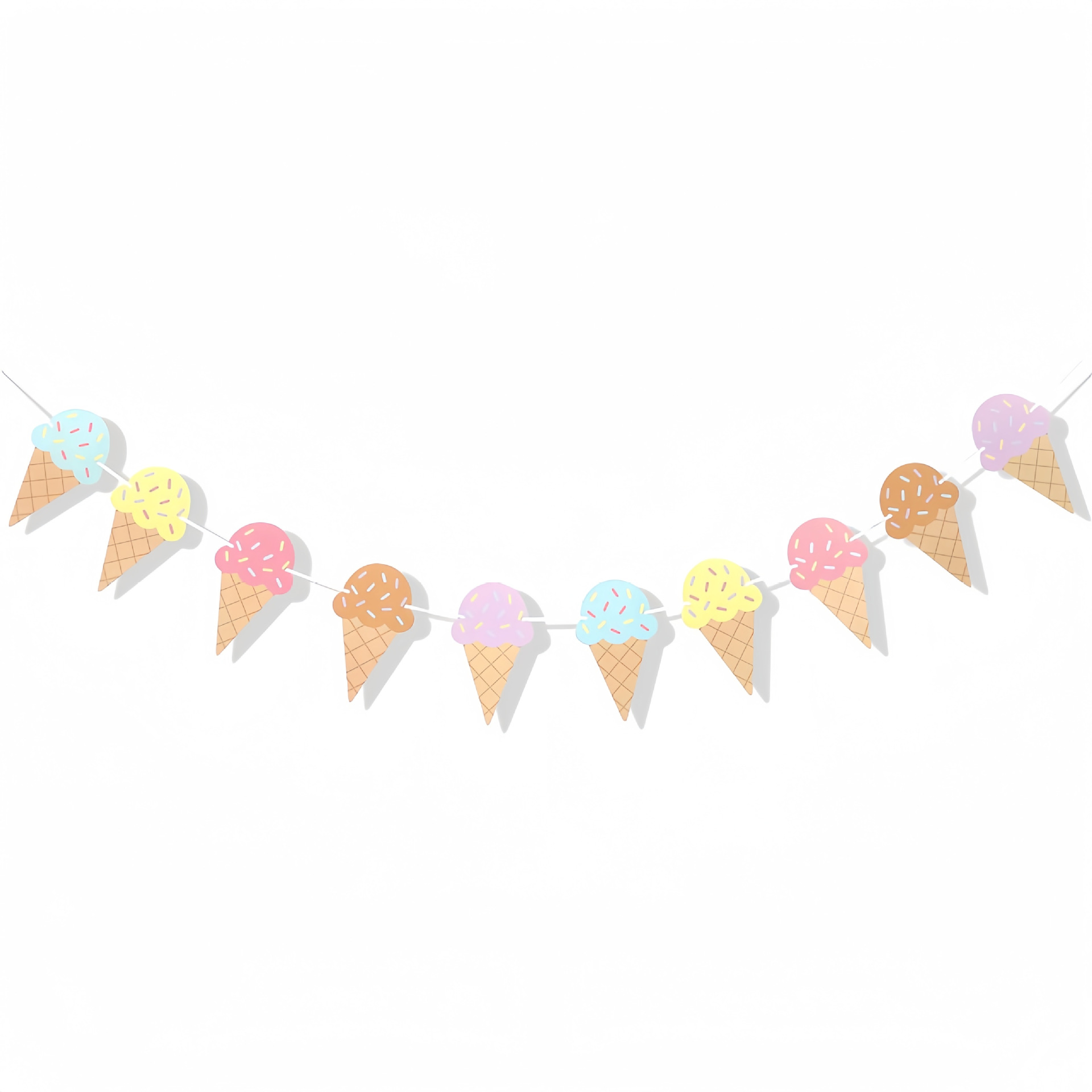 Baby Products Lotion - Sweet Ice Cream Theme Paper Banner