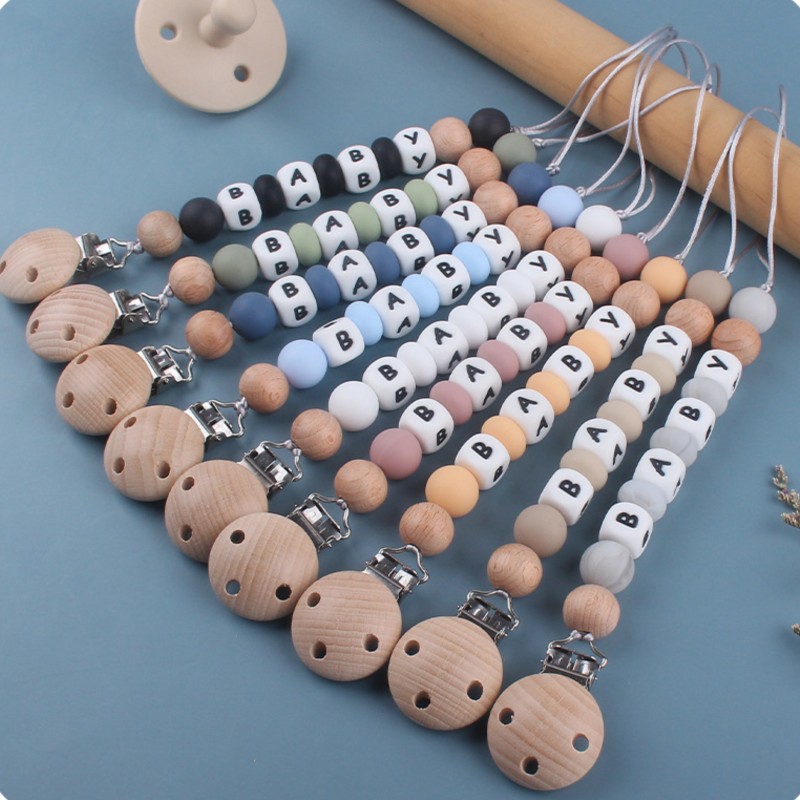 Baby Products In - Dummy Holder Clip Customization Name Silicone