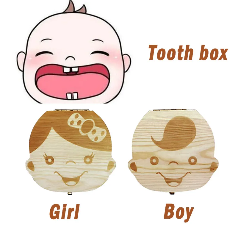 Baby Tooth Box Spanish/Dutch/F - огляд і ціна Baby Products Storage Box