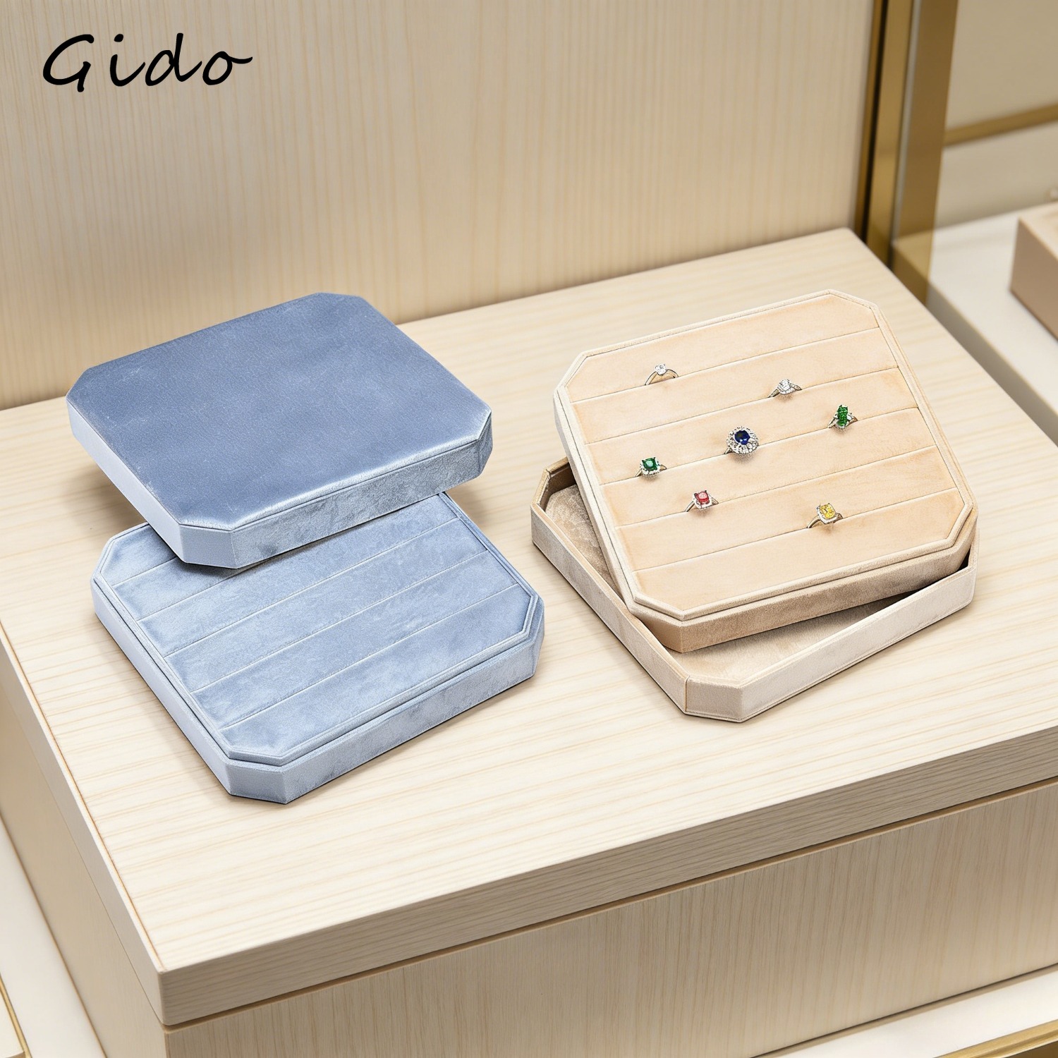 Velvet Ring Earring Organizer  - огляд і ціна Baby Products Storage Box
