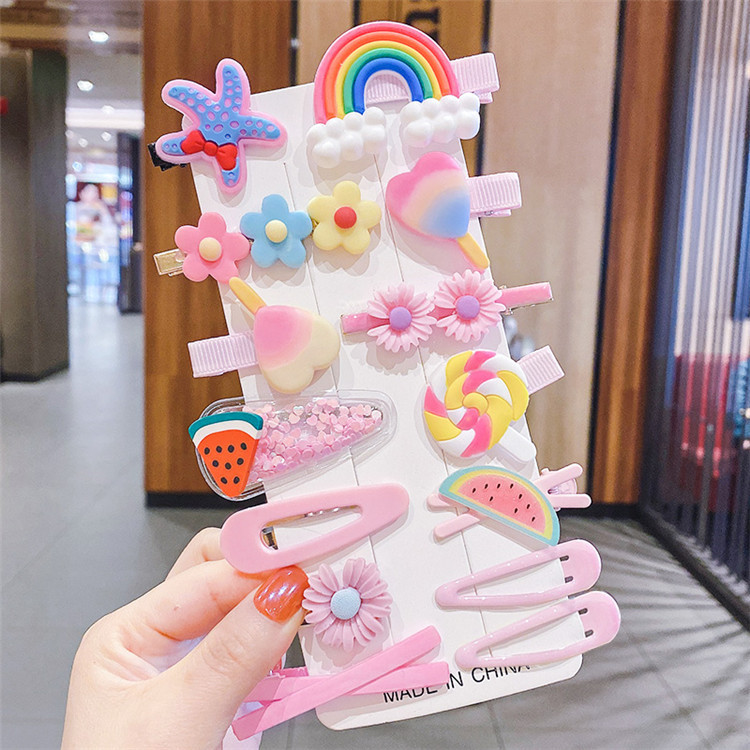 14pcs Set Of Hair Clips For Gi - огляд і ціна Baby Products Lotion